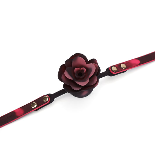 Heat Reactive Adjustive Rose Silicon Gag Ball