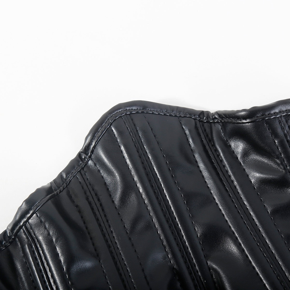 Structured Faux Leather Face Mask | DOTTI