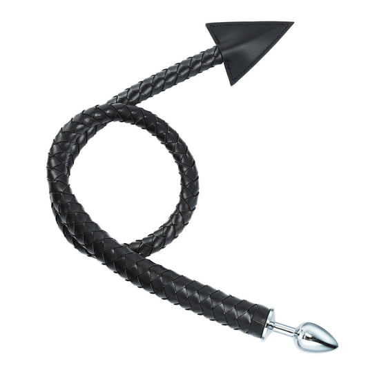 Hand Woven Bull Whip Anal Plug Devil Tail Butt Plug