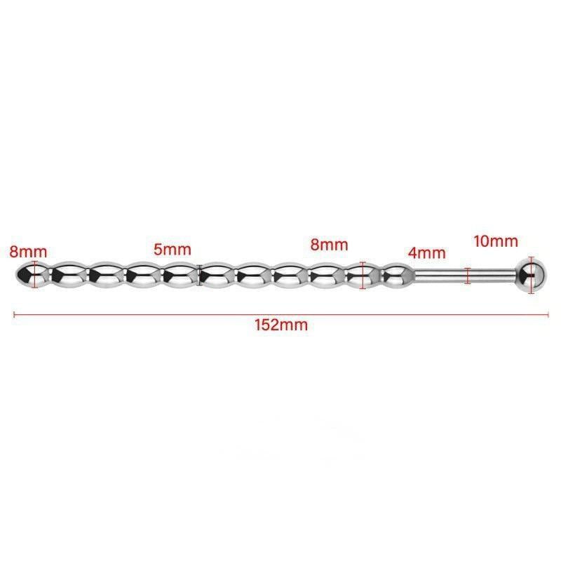 Tapón uretral para pene de acero inoxidable