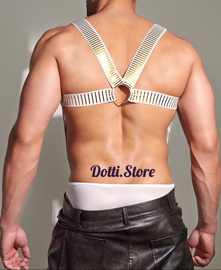Men’s Harness Crop Top & Brief Set | DOTTI
