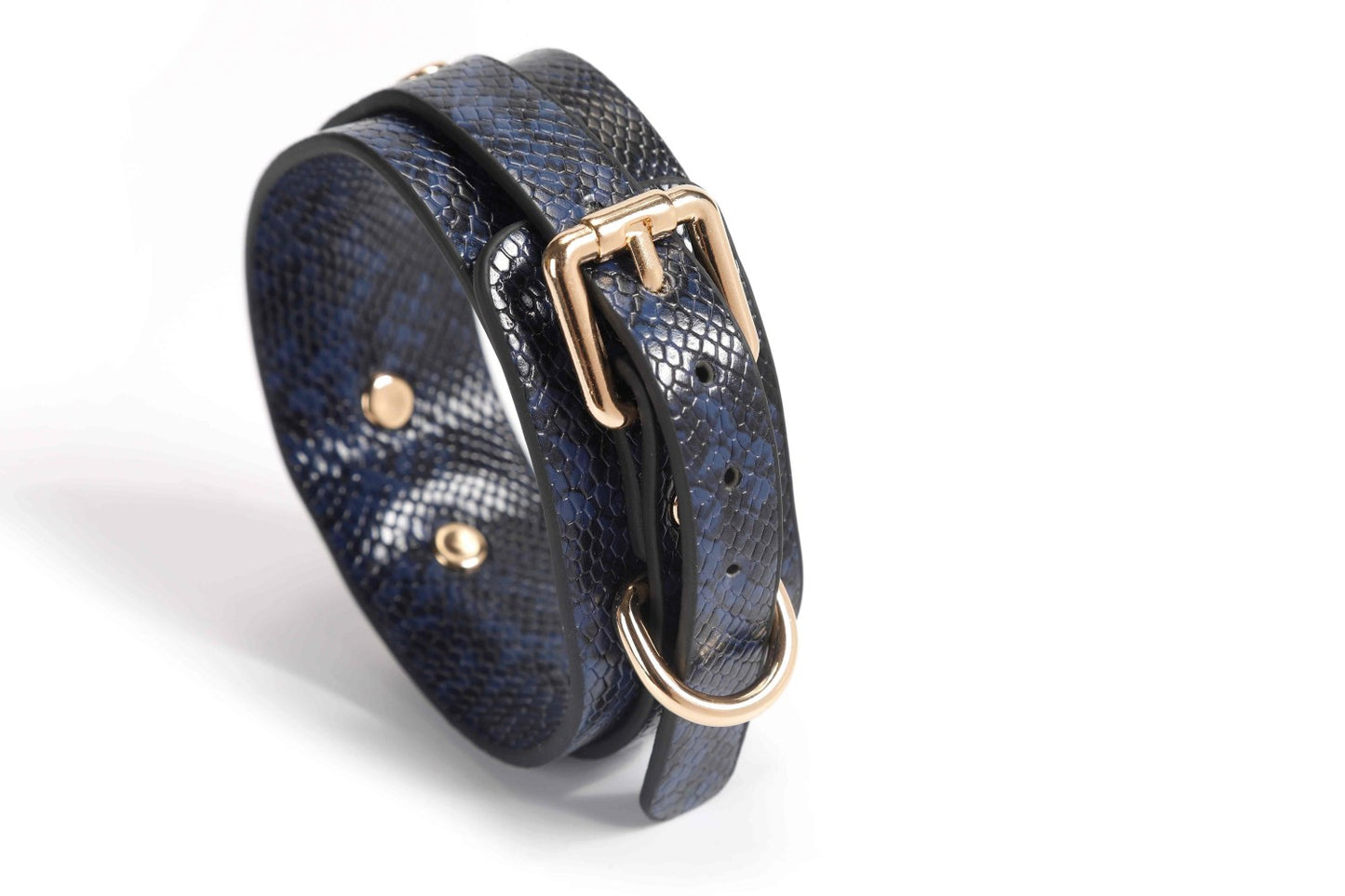 Snake Skin Print BDSM Bondage Restraint Spreader Bar with Hand & Ankle Cuffs