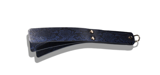 Snake Skin Print Faux Leather Three Layer Slapper