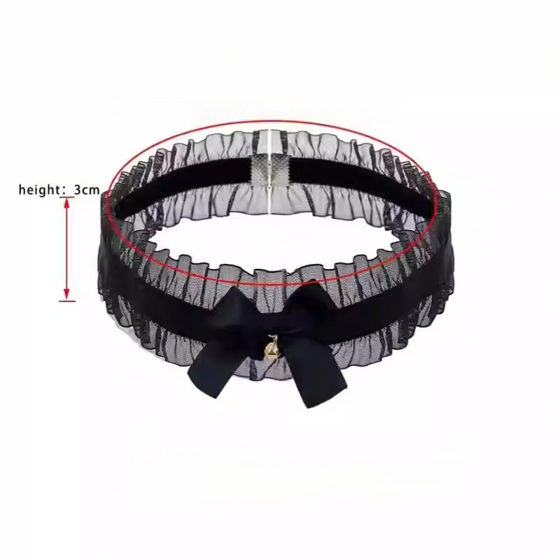 Juego de collar y orejas con tapón de cola de gato para mascotas