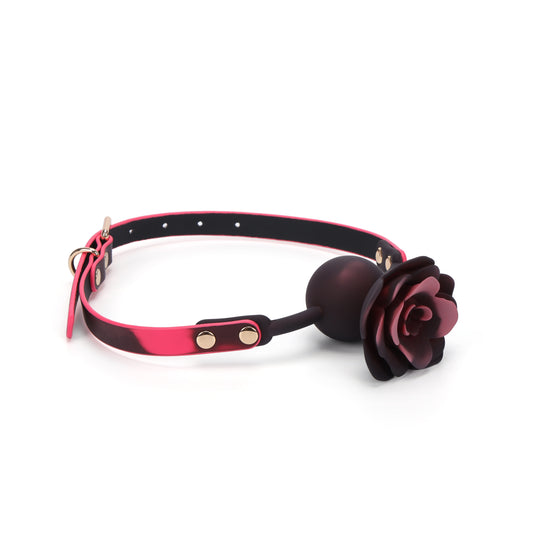 Heat Reactive Adjustive Rose Silicon Gag Ball