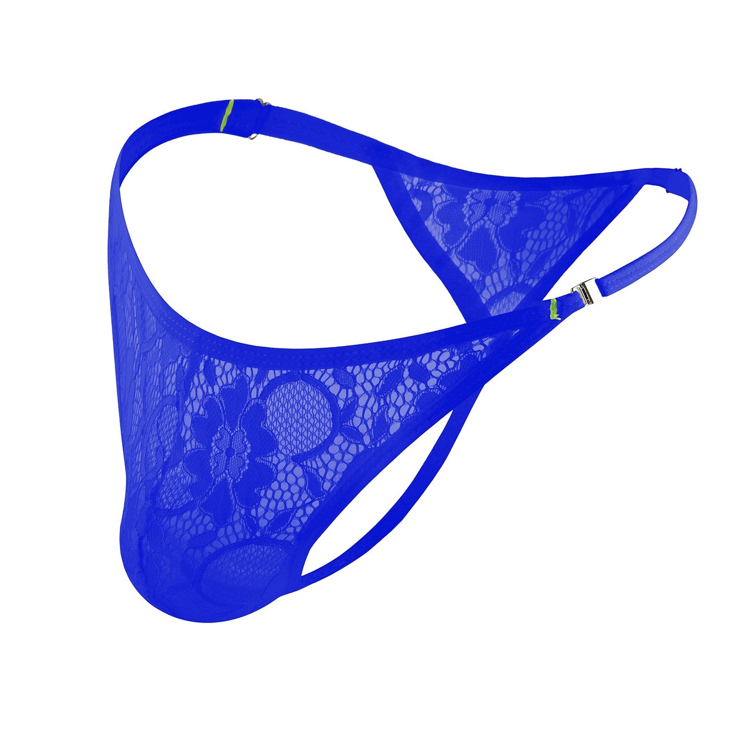 Tanga con clip de encaje