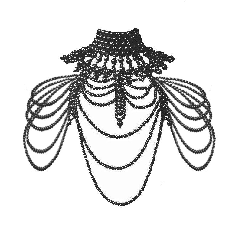 Men's Layered Pearl Cape Top