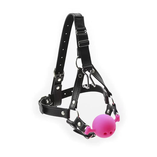 The Sniffer Adjustable Nose Hook Gag Harness with Silicone Ball