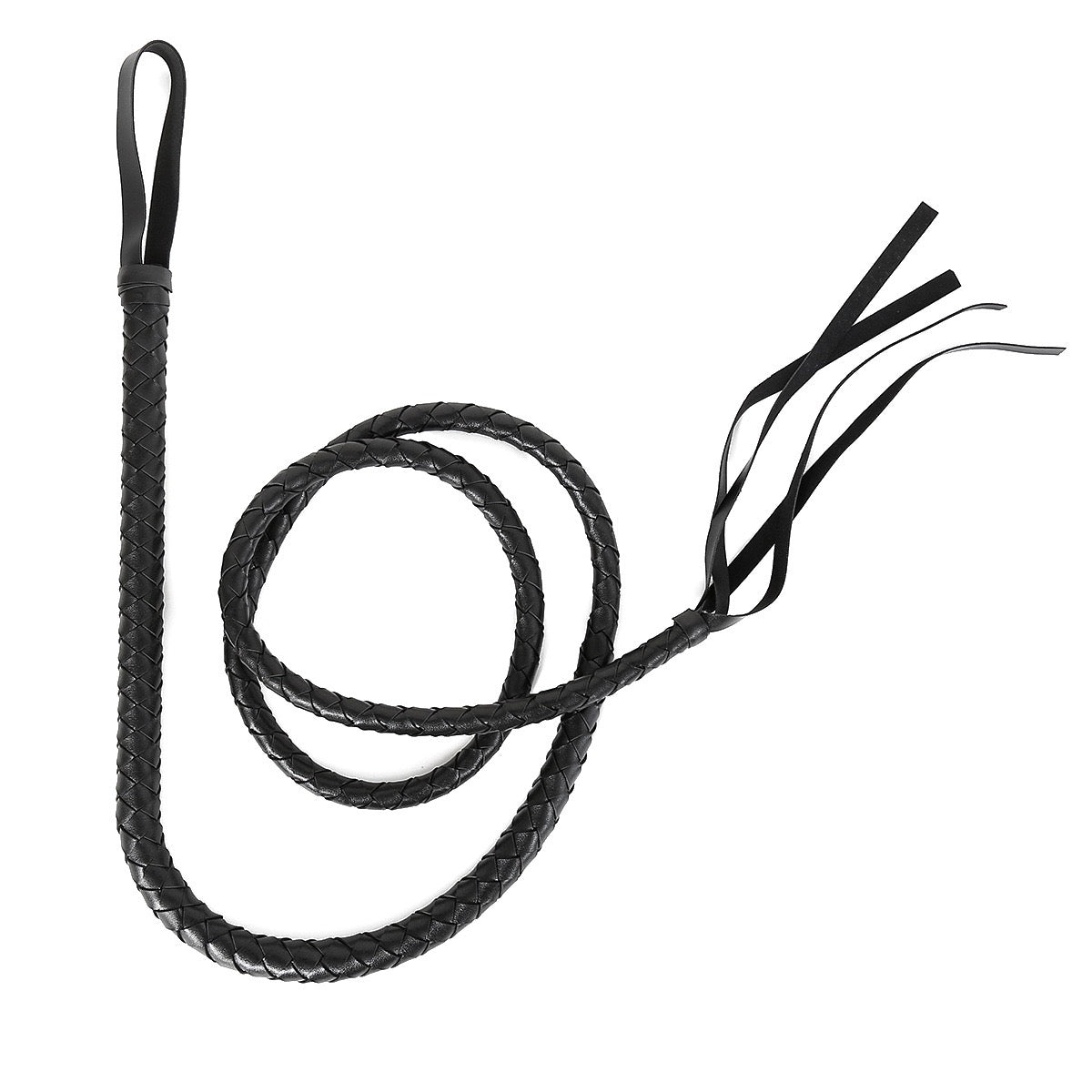 Extra Long Hand Braided Stock Whip Bull Whip Cosplay Performance