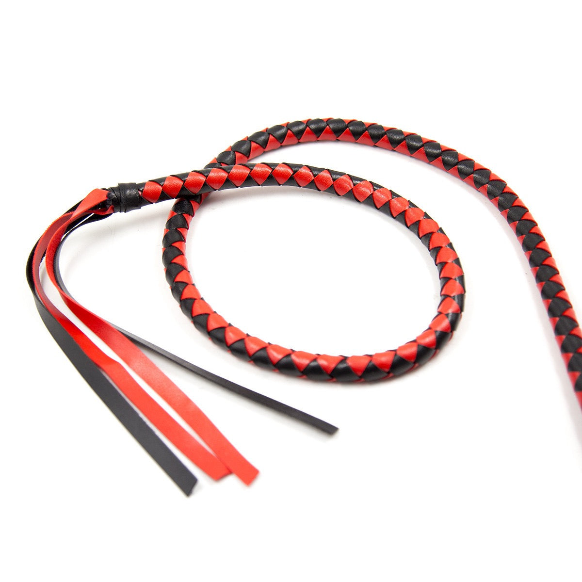 Extra Long Hand Braided Stock Whip Bull Whip Cosplay Performance