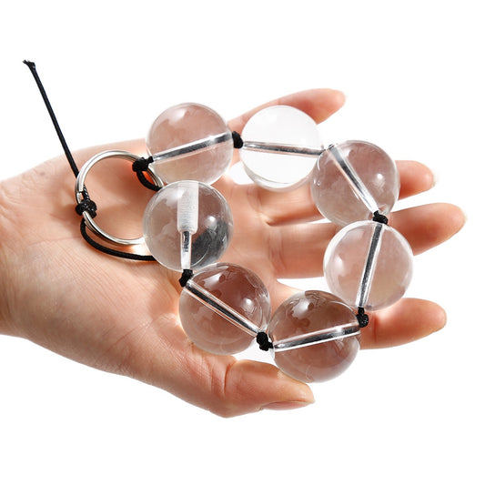 Weighted Stretching Glass Anal Beads Anal Plug