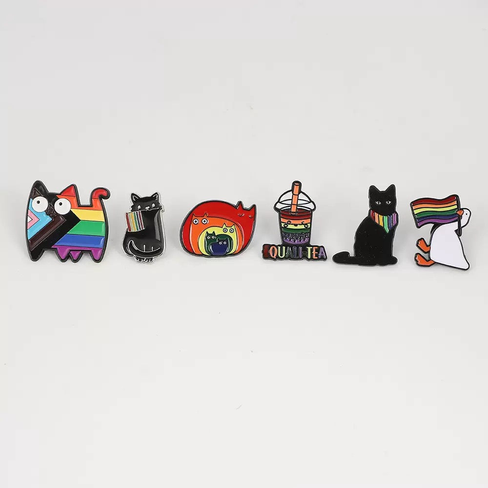 Pin de esmalte "Orgullo y humor": un bonito regalo para pedidos de más de $25