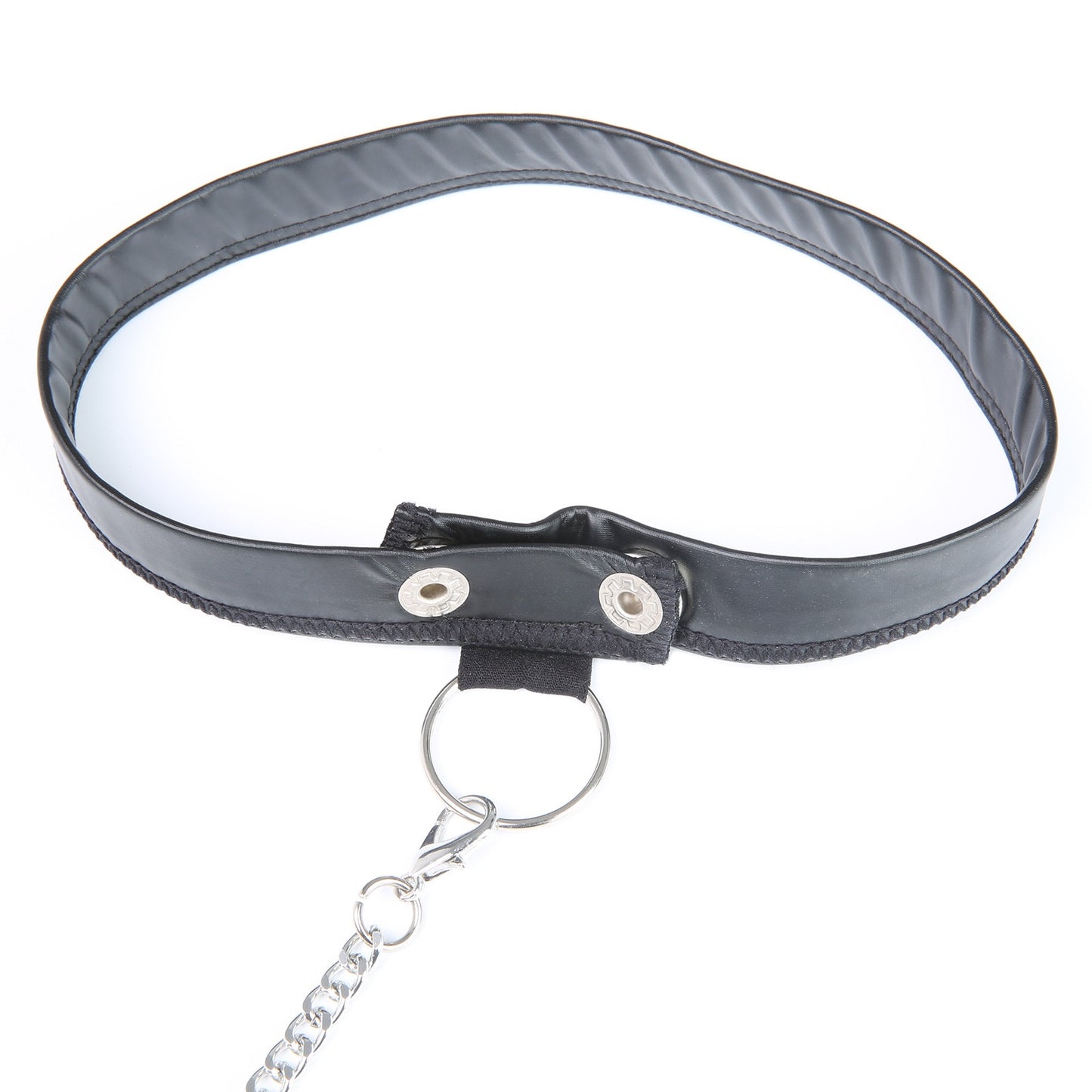 Close-up detail of adjustable choker accessory