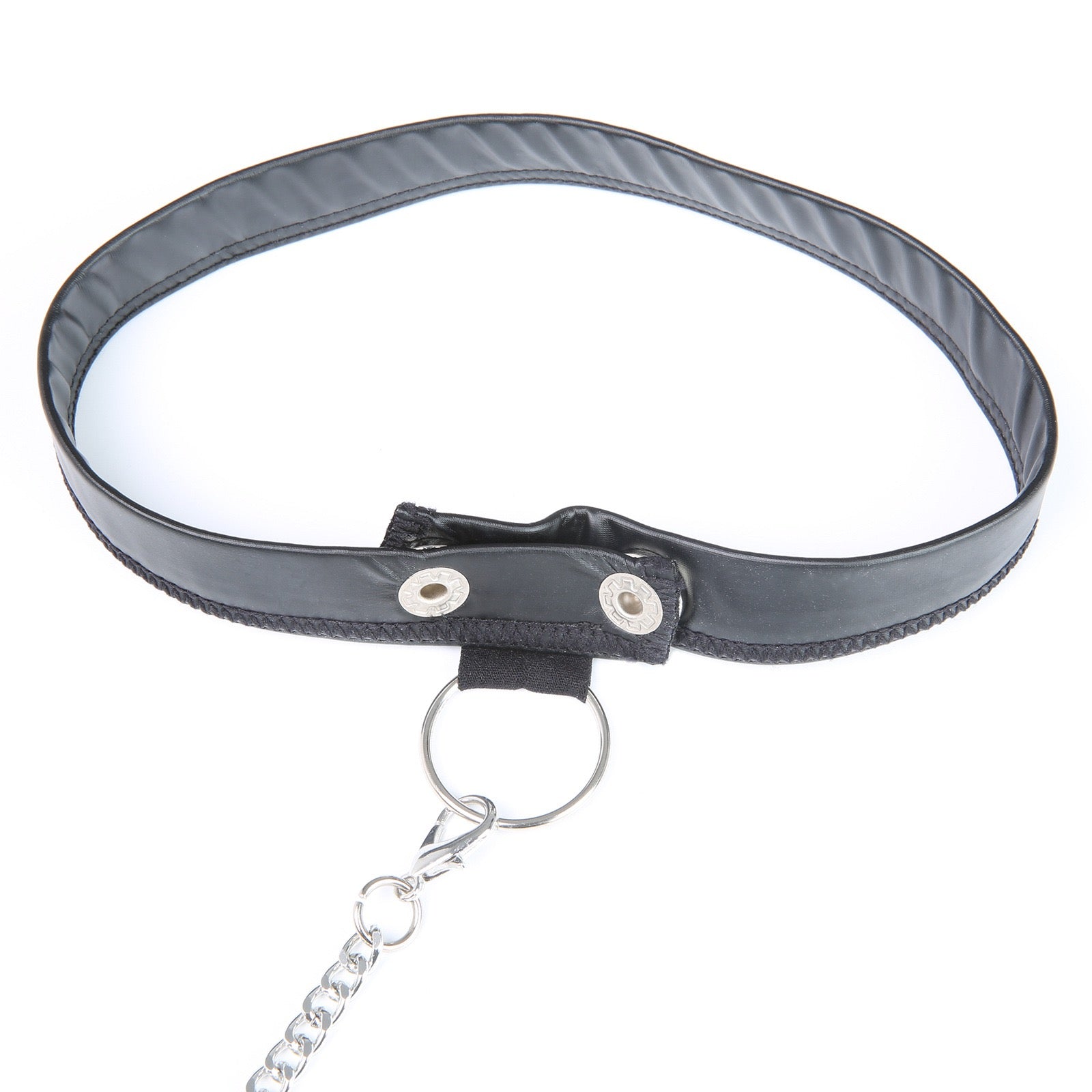 Close-up detail of adjustable choker accessory