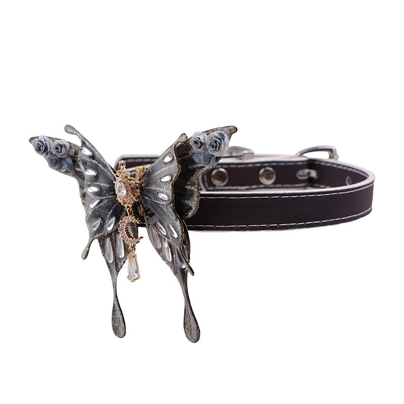Heat reactive butterfly choker showing original brown color